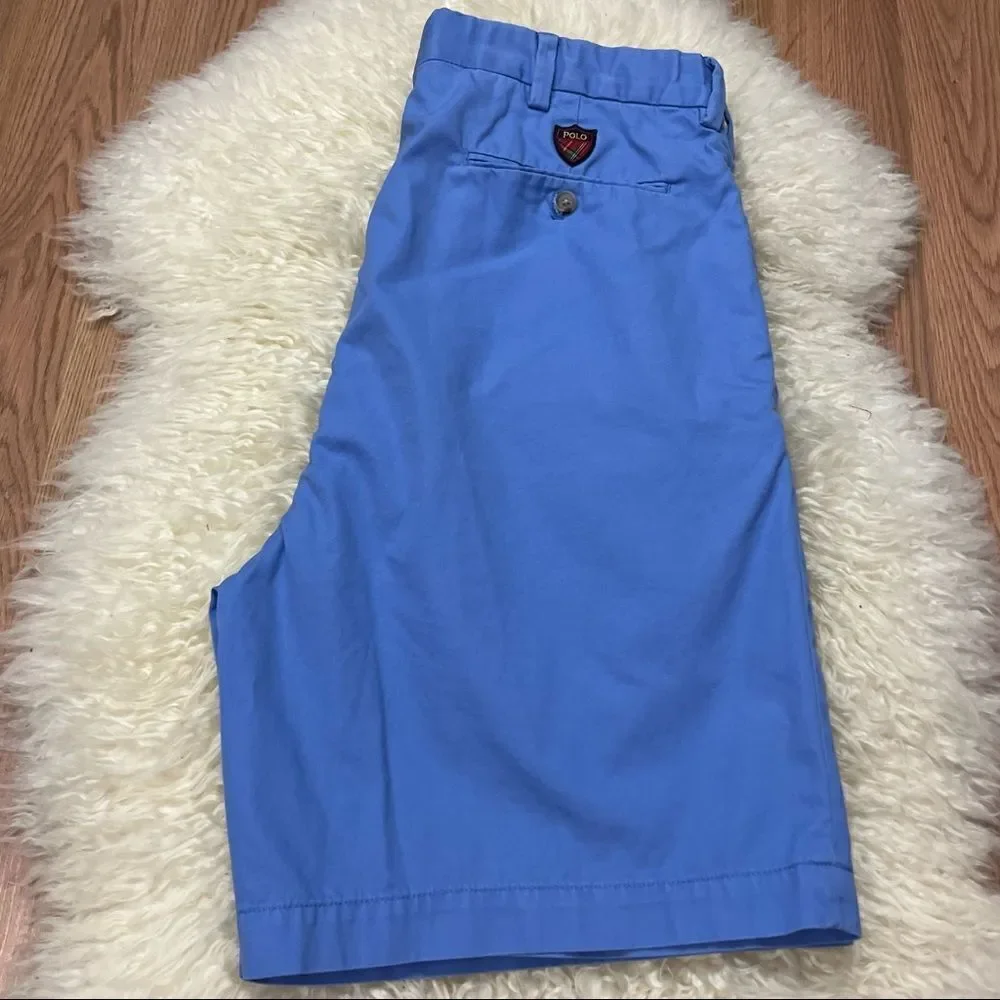 Polo Ralph Lauren Golf Fairway Blue Chino Style Shorts 35